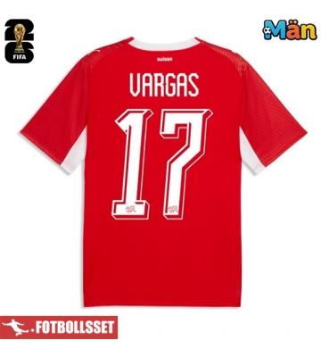 Schweiz Ruben Vargas #17 Hemmatröja VM 2026 Kortärmad